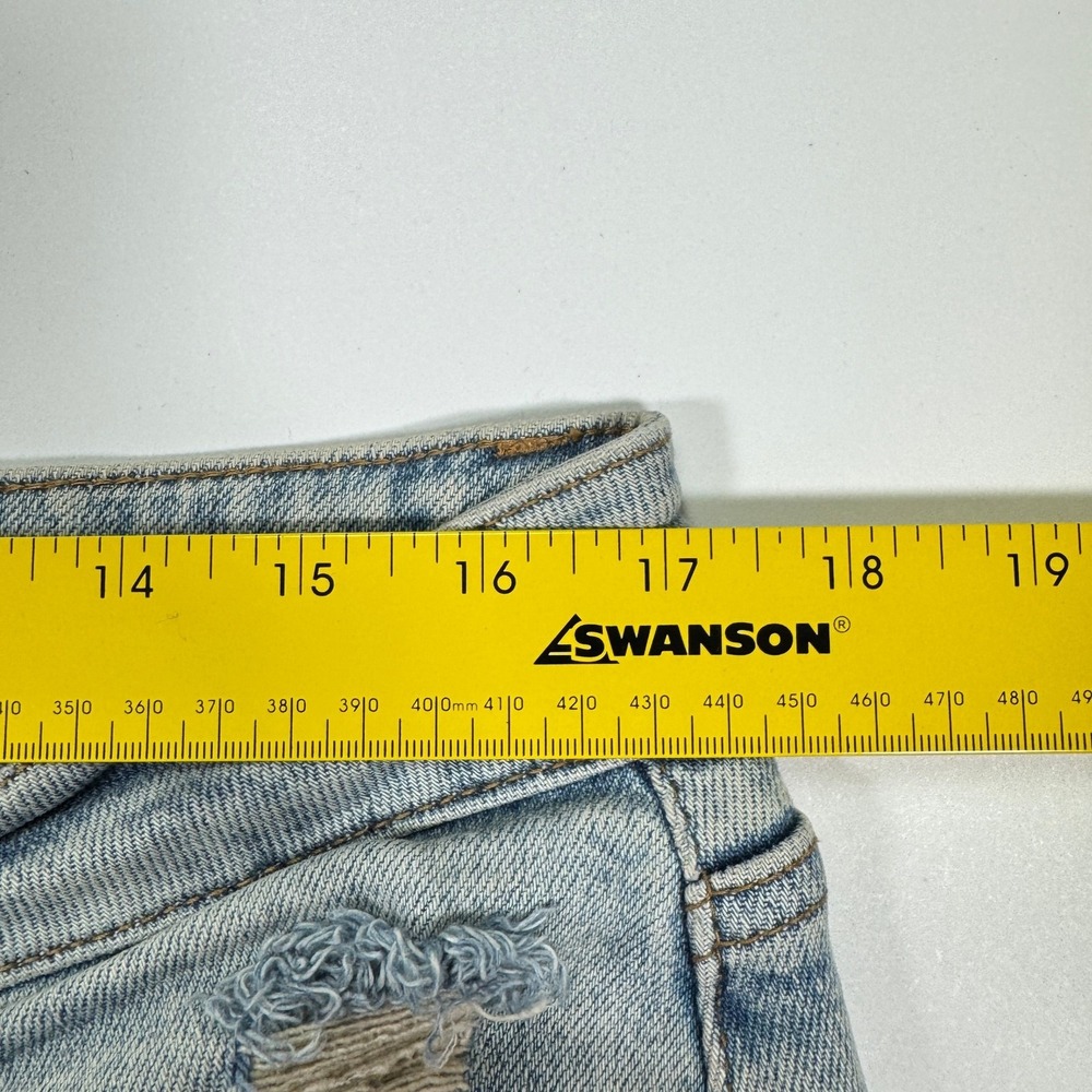 Judy Blue Jeans Womens 16W Light Wash Distressed Straight Side Slit Plus - Picture 6 of 16